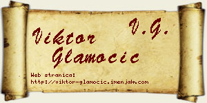 Viktor Glamočić vizit kartica